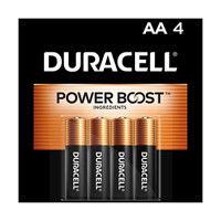 Duracell Coppertop AA Alkaline Batteries, 4 ct