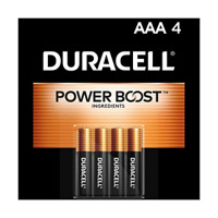 Duracell Coppertop AAA Alkaline Batteries, 4 ct