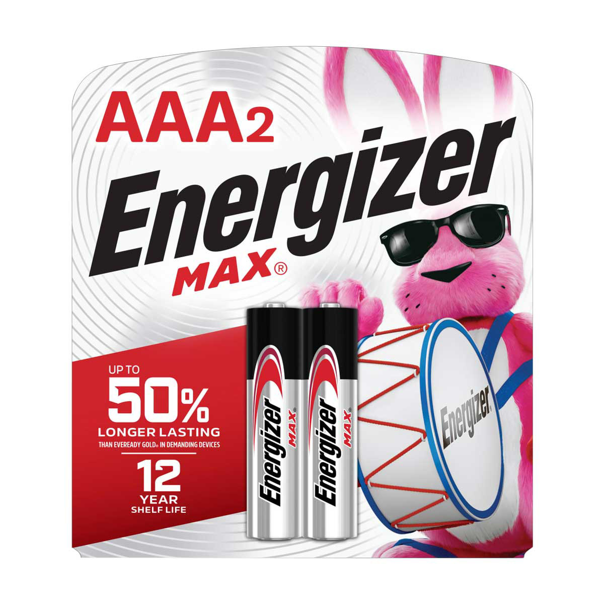 Energizer MAX AAA Alkaline Batteries, 2 Count