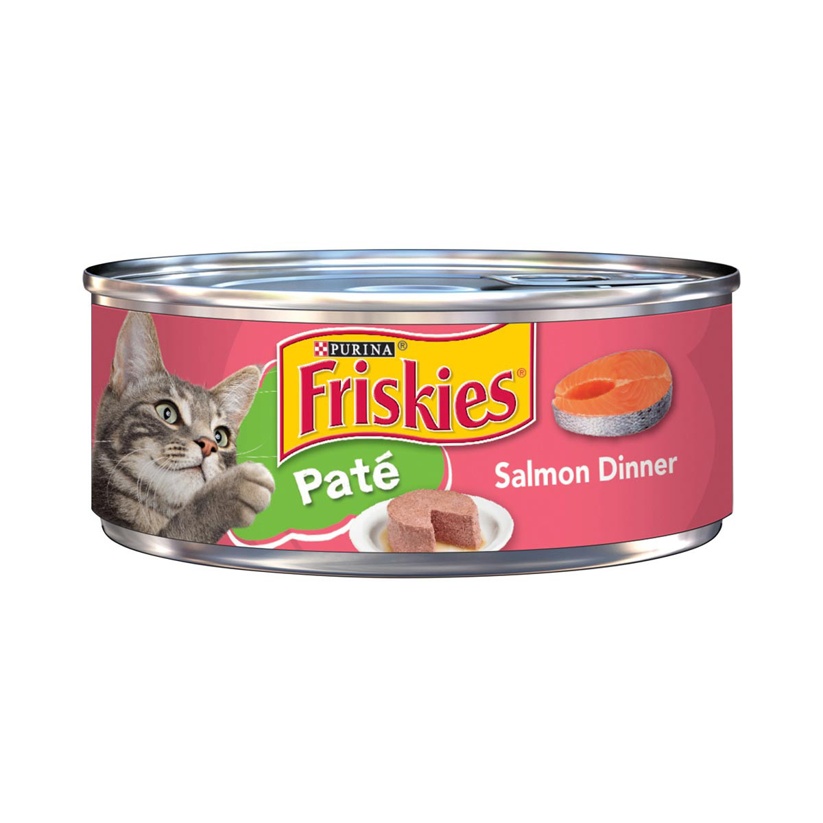 Purina Friskies Pate Wet Cat Food Salmon Dinner 5.5 oz. Can