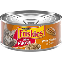 Purina Friskies Gravy Wet Cat Food, Prime Filets With Chicken - 5.5 oz. Can