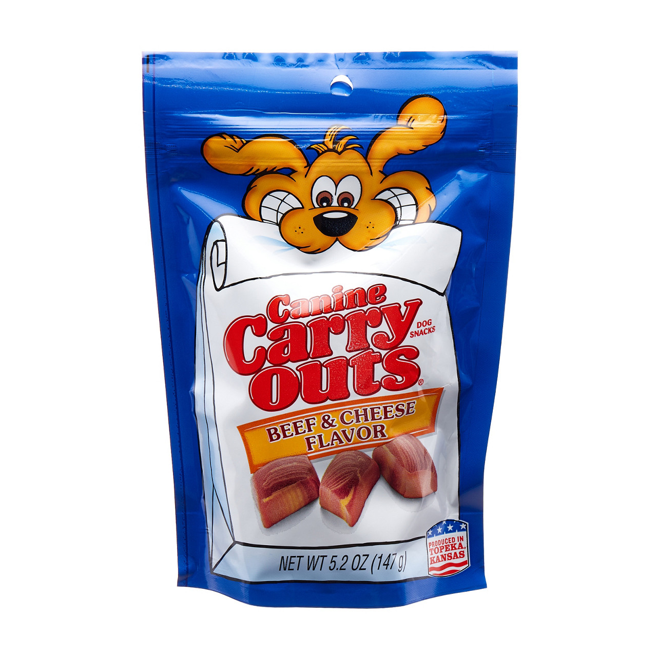 Canine carry outs beef flavor sales dog treats