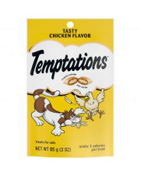 Whiskas Temptations Classic Treats for Cats, Tasty Chicken Flavor, 3 oz
