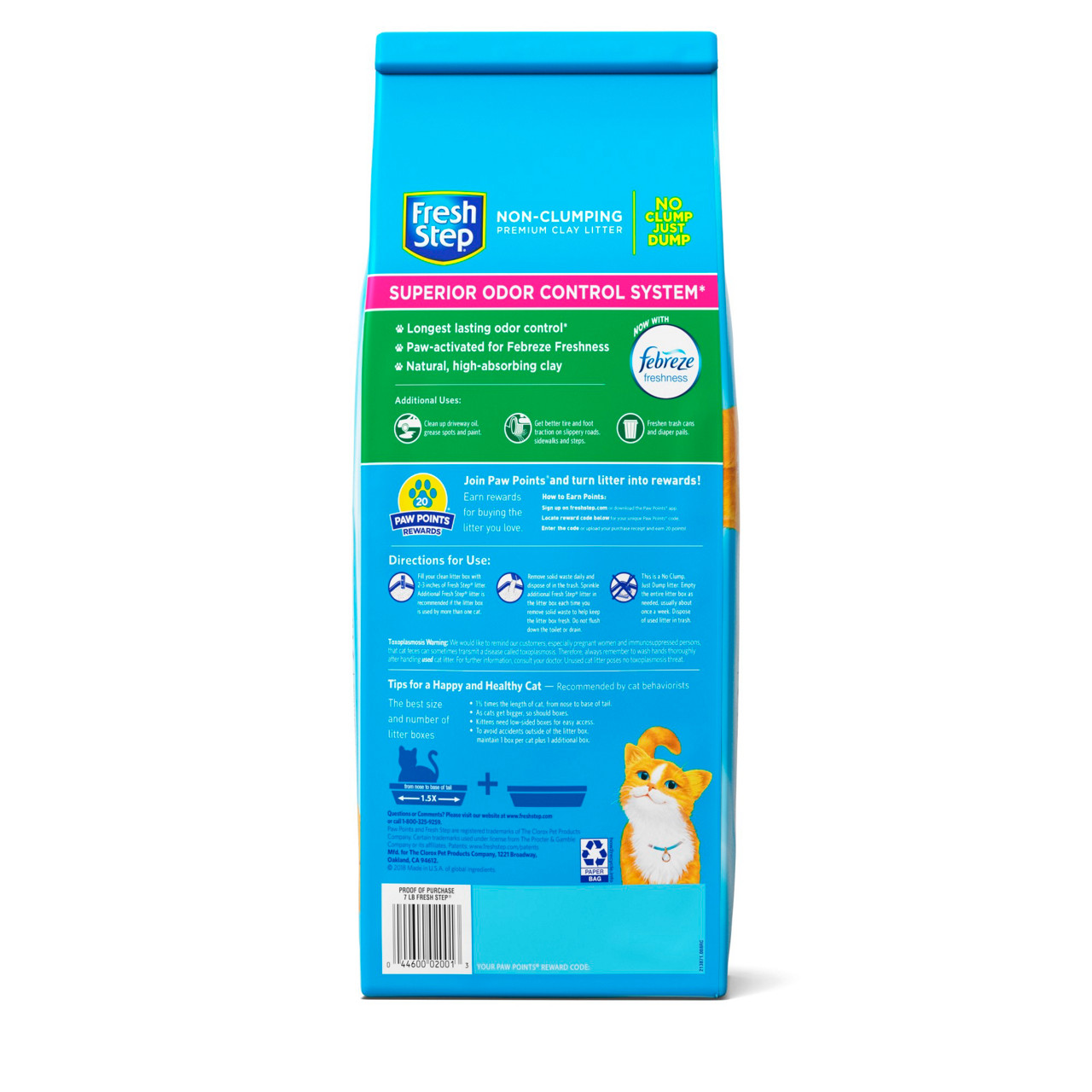 Fresh step non hot sale clumping cat litter