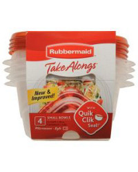 Rubbermaid TakeAlongs Round 3.2-cup Container, 4 ct