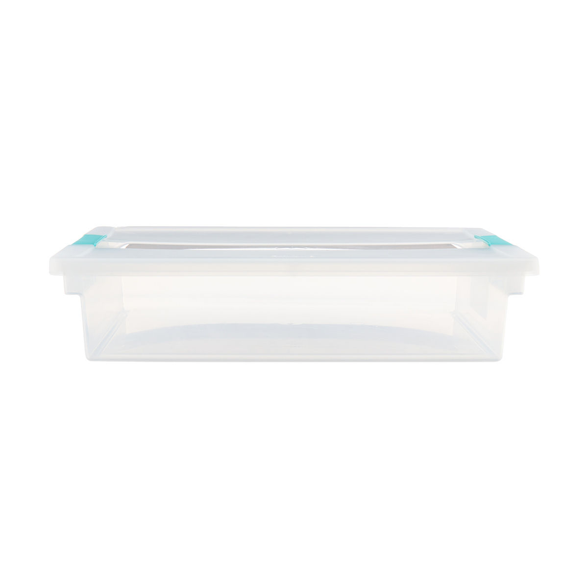 Sterilite Deep Plastic Stackable Storage Bin w/ Clear Latch Lid