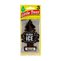 Little Trees Black Ice Car Air Freshener, 3