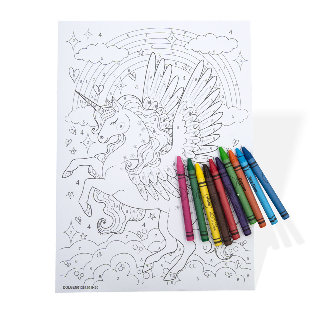 Crayon Color By Number Kit