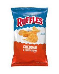 Ruffles Potato Chips Cheddar & Sour Cream Flavored,