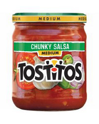 Tostitos Chunky Salsa Medium 15.5 oz Glass Jar