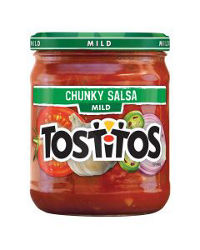 Tostitos Mild Chunky Salsa Glass Jar, 15.5 oz.