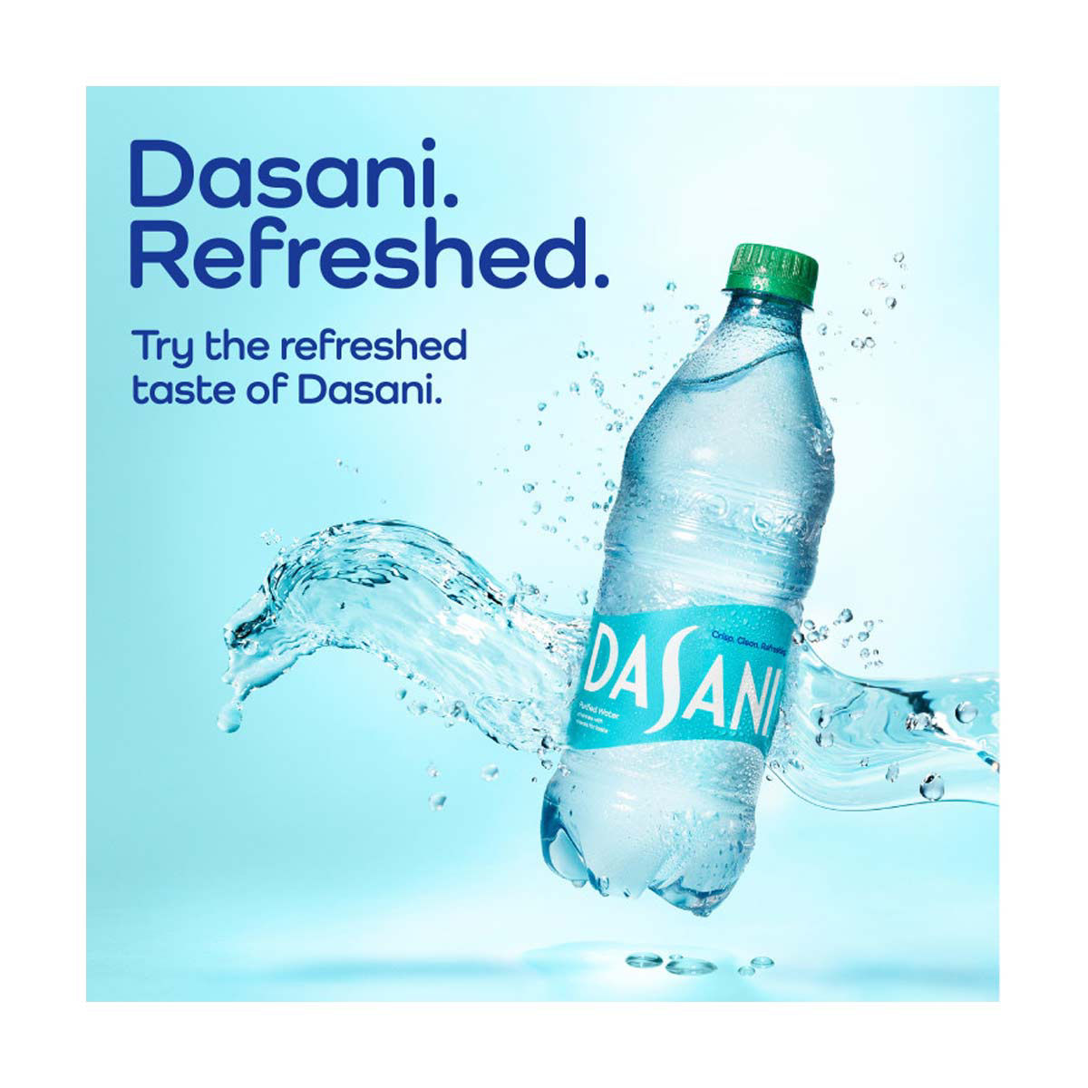 Dasani Purified Water Bottle Enhanced With Minerals 1 Liter 0974