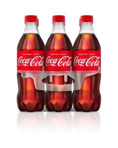 Coca-Cola Soda Pop, 16.9 fl oz, 6 Pack Bottles 