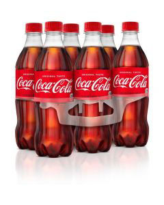 Coca-Cola Soda Soft Drink, 16.9 fl oz, 6 Pack