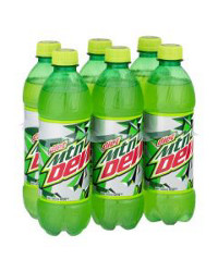 Diet Mountain Dew, 6 Pack, 16.9 oz Bottle