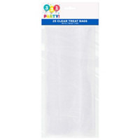 Clear Cellophane Bags, 25 Count