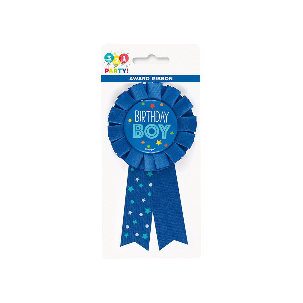 Birthday Boy Pin Big Brother Pin - White Ribbon Award Badge For Baby ...