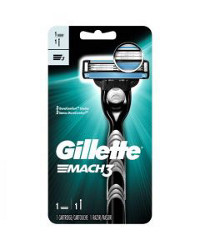 Gillette Mach3 Men's 3 Bladed Razor, 1 Razor & Cartridge