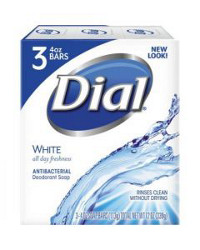 Dial Antibacterial Deodorant Bar Soap, 4 oz, 3 ct
