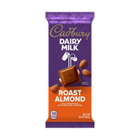 Cadbury Dairy Milk Roasted Almond Chocolate Bar, 3.5