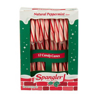 Spangler Natural Peppermint Flavor Candy Canes, 5.3 oz