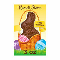 Russell Stover Solid Milk Chocolate Easter Bunny, 3 oz