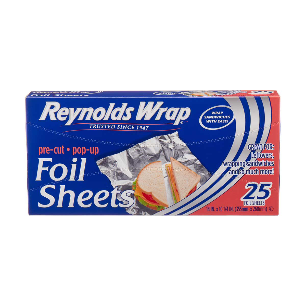 Reynolds Wrap PreCut Foil Sheets, 25 Count