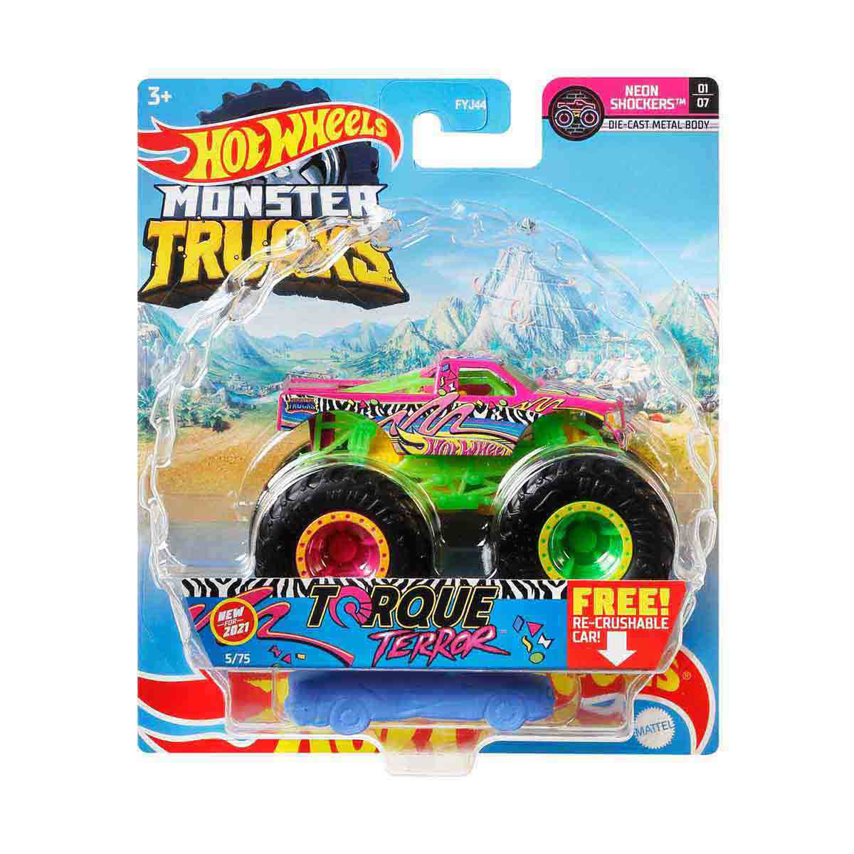 Hot Wheels Monster Trucks Glow In the Dark 1:64 Scale Trucks