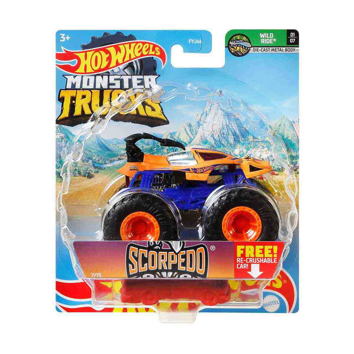Hot Wheels Monster Trucks Color Reveal Truck, For Kids 3 Years Old & Up by  Mattel Brands
