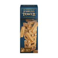 Jumbling Wood Stacking Tower, 39 Piece