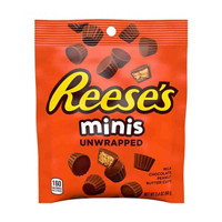 Reese's Milk Chocolate Peanut Butter Minis Candy Peg Bag, 2.4 oz.
