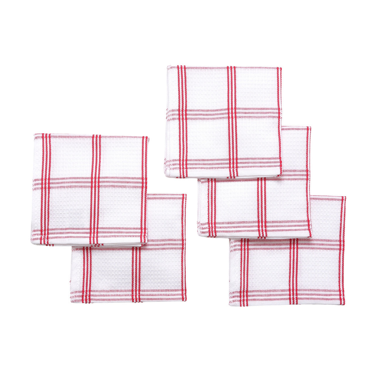 Waffle Dish Cloths, 5 Pack