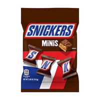 Snickers Minis Chocolate Bars, 2.48 oz