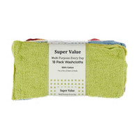 Super Value Washcloths, Pack of 18