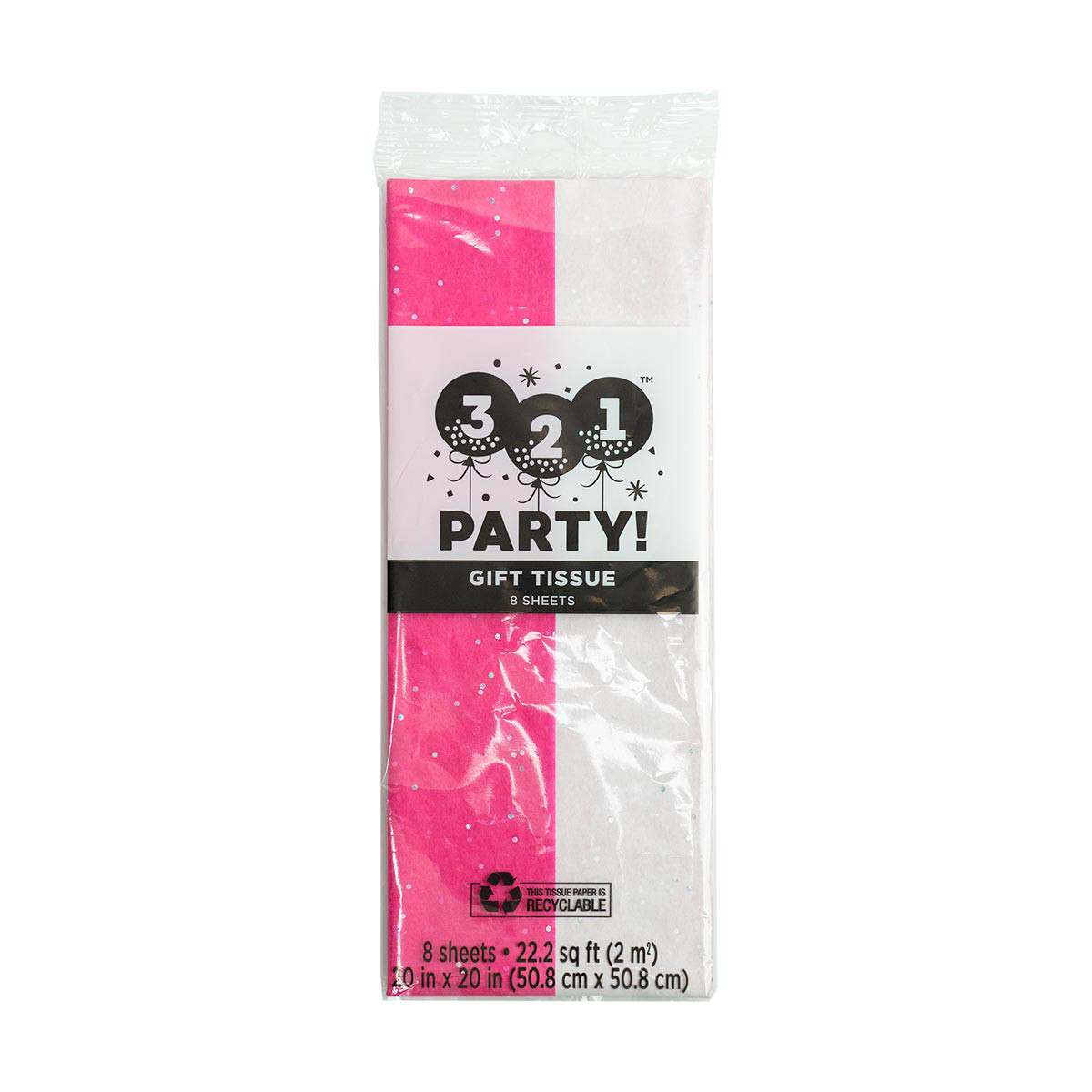 321 Party! Birthday Tissue Paper, 5 sheets