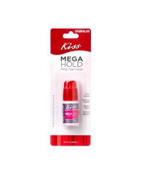 Kiss Mega Hold Pink Nail Glue, 0.10 oz