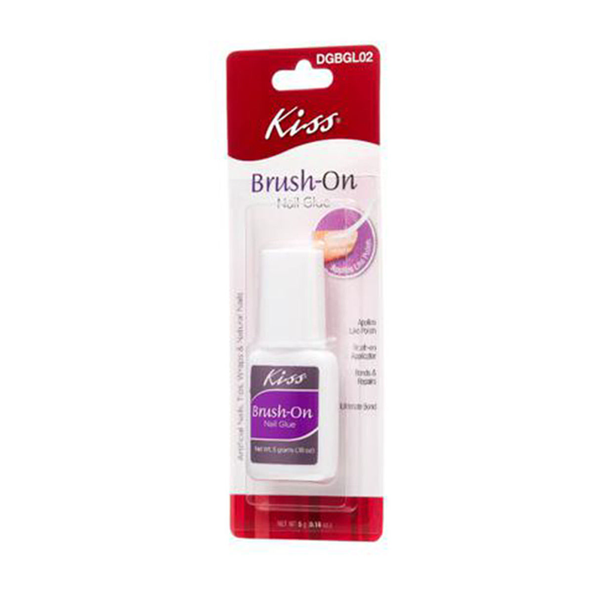 Kiss BrushOn Nail Glue, 0.18 oz