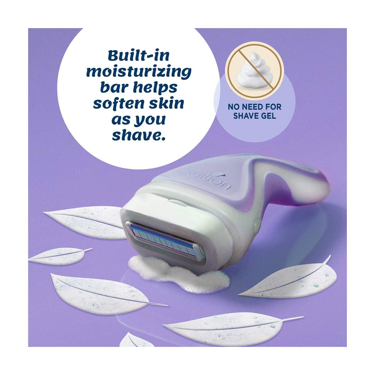 Schick Intuition Pure Nourishment Women's Razor Blade, 3 Refills