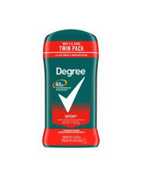 Degree Sport Antiperspirant Deodorant for Men, 2.7 oz, 2 ct