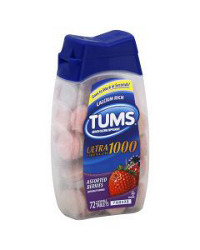 TUMS Ultra Strength Chewable Antacid Tablets for Heartburn Relief, Assorted Berr