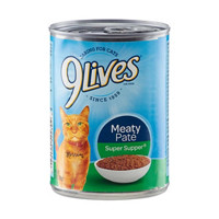 9Lives Pate Favorites Chicken & Tuna Wet Cat Food, 5.5 oz.
