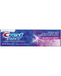 Crest 3D White Fluoride Anticavity Toothpaste, Radiant Mint, 0.85 oz