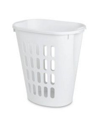 Sterilite Open Laundry Hamper, White