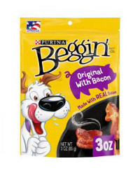 Purina Beggin' Strips, Original with Bacon, 3 oz