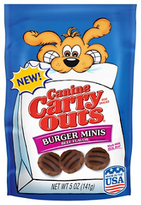 Canine Carry Outs Burger Minis Beef Flavor Dog