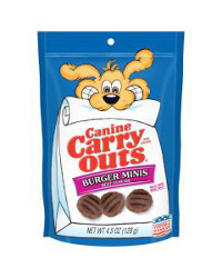 Canine Carry Outs Burger Minis Beef Flavor Dog