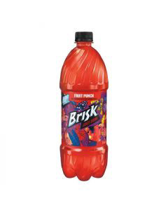 Brisk Fruit Punch Juice Drink, 33.8 fl oz