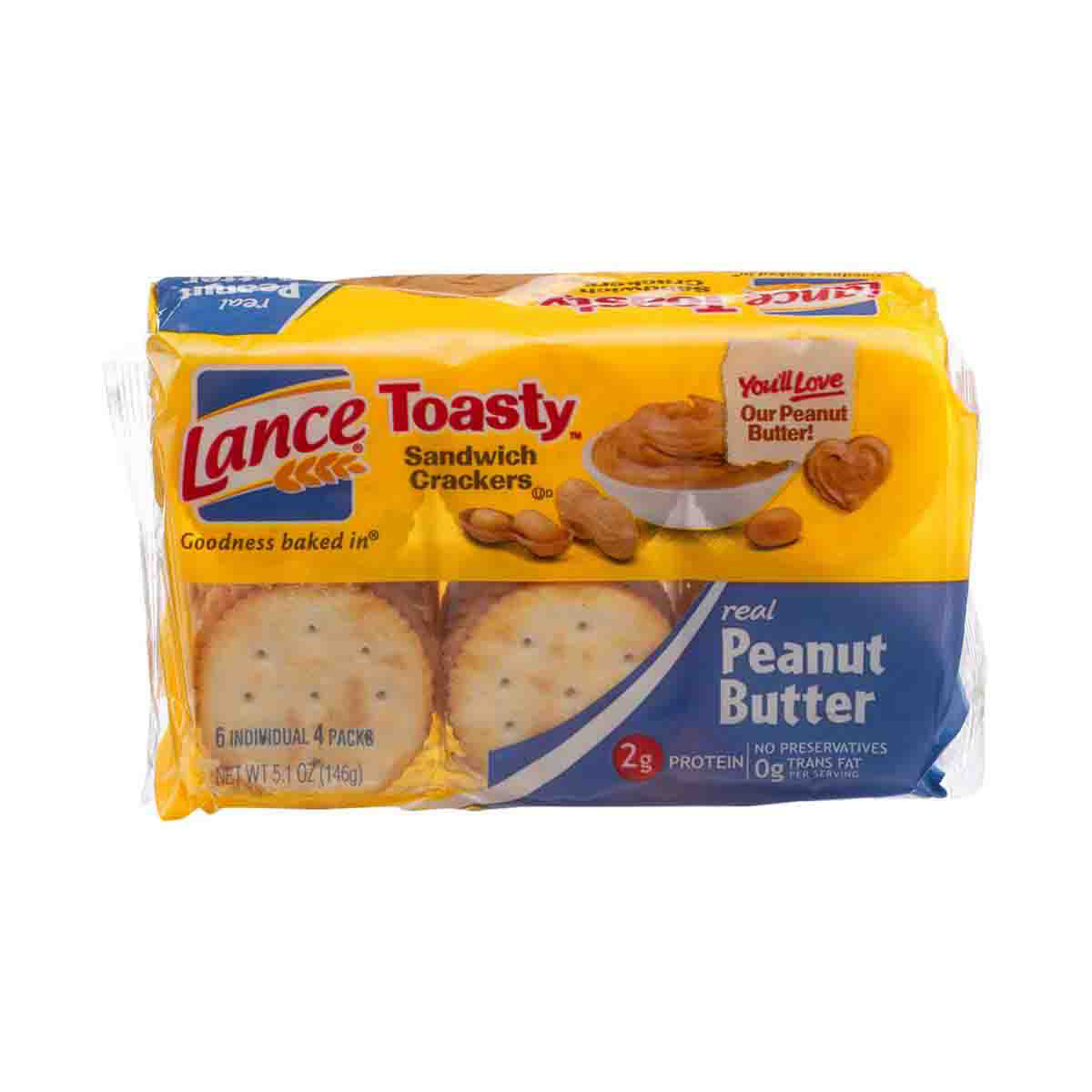 Lance Toasty Peanut Butter Crackers, 5.1 oz.