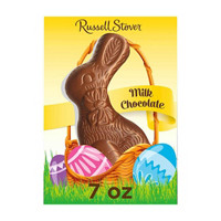 Russell Stover Easter Solid Milk Chocolate Easter Bunny, 7 oz