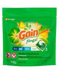 Gain Flings Liquid Laundry Detergent, Original Scent, 16